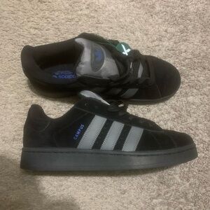 Adidas Campus Black and Gray Sneakers